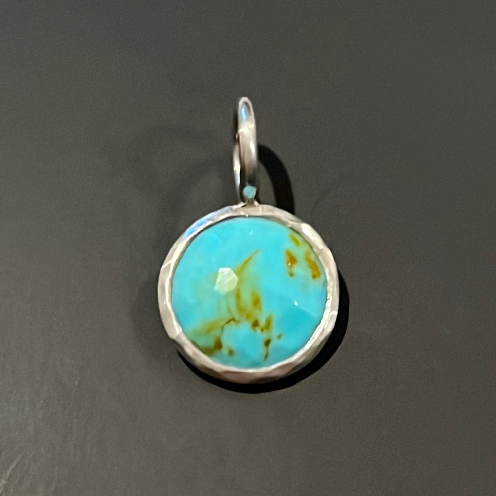 Ippolita Lollipop charm in silver and turquoise
